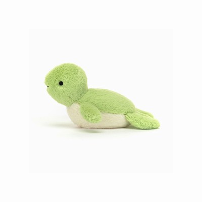 Jellycat Fluffy Turtle USA | 70924NGFT